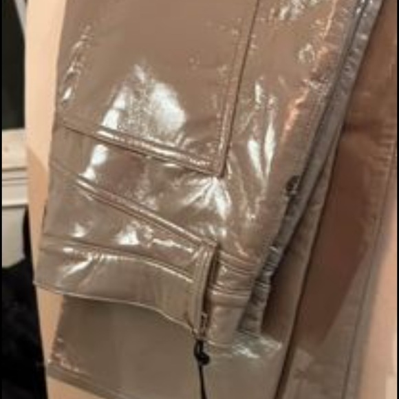 Agolde Recycled Leather 90’s Pinch Waist In Quial Pattent - Picture 2 of 2